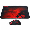 MOUSE USB GAMER + MOUSE PAD REDRAGON CENTROPHORUS M601 PRETO - 1