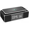 CARREGADOR SEM FIO E CAIXA DE SOM BLUETOOTH C/ RELOGIO BRIGHT PRETO - 1