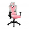 CADEIRA GAMER THUNDERX3 TC3 SAKURA WHITE BRANCA/ROSA  - 2