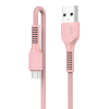 CABO USB / MICRO USB 2MT VQ-D88 LETRON ROSA - 1