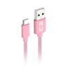 CABO USB / USB-C 1MT 2A C3PLUS CB-C11PK ROSA. - 1