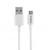 CABO USB / MICRO USB 1.2M 3A INTELBRAS EUAB 12PB BRANCO - 1