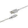 CABO USB LIGHTNING 1.5M CERTIFICADO INTELBRAS EUAL 15NB BRANCO - 1