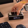 CARREGADOR SEM FIO E CAIXA DE SOM BLUETOOTH C/ RELOGIO BRIGHT PRETO - 4