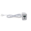 CARREGADOR USB 2 PORTAS 3A USB/USB-C 3M FORCELINE - 1