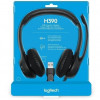 FONE + MIC USB LOGITECH H390 PRETO - 3