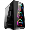 GABINETE GAMER C3TECH MT-G800BK ACRILICO RGB PRETO - 1