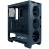 GABINETE GAMER C3TECH MT-G800BK ACRILICO RGB PRETO - 3