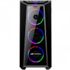 GABINETE GAMER C3TECH MT-G800BK ACRILICO RGB PRETO - 2