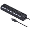 HUB USB 2.0 7 PORTAS VINIK HUV-40 PRETO  - 1