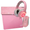 TECLADO E MOUSE GAMER + FONE + MOUSE PAD DAZZ SERIE M ROSA - 1