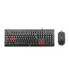 TECLADO E MOUSE GAMER HP KM100 PRETO - 2