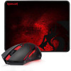 MOUSE USB GAMER + MOUSE PAD REDRAGON CENTROPHORUS M601 PRETO - 2