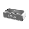 CARREGADOR SEM FIO E CAIXA DE SOM BLUETOOTH C/ RELOGIO BRIGHT BRANCO - 3