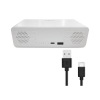 CARREGADOR SEM FIO E CAIXA DE SOM BLUETOOTH C/ RELOGIO BRIGHT BRANCO - 4