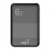 CARREGADOR PORTATIL 6500MAH ELG MINI PB65 PRETO - 1