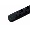 FILTRO DE LINHA 5 TOMADAS 3 USB QUALITRONIX QFL5U - 3