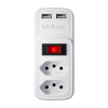 FILTRO DE LINHA 2 TOMADAS 2 USB INTELBRAS EAC 202  - 2