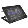 BASE NOTEBOOK C/ COOLER LETRON SHINE LED N18 PRETA  - 1