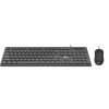 TECLADO E MOUSE USB CM102 LECOO PRETO  - 2