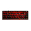 TECLADO GAMER MECANICO PCYES ZOT PRETO LED VERMELHO SW RED  - 1