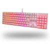TECLADO GAMER MECANICO DAZZ ORION ESSENTIAL ROSA RGB SW AZUL - 2